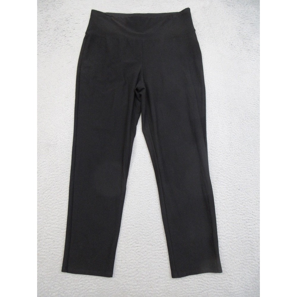 Eileen Fisher Capsule Pants Women M Black Officecore Quiet Luxury Minimalist